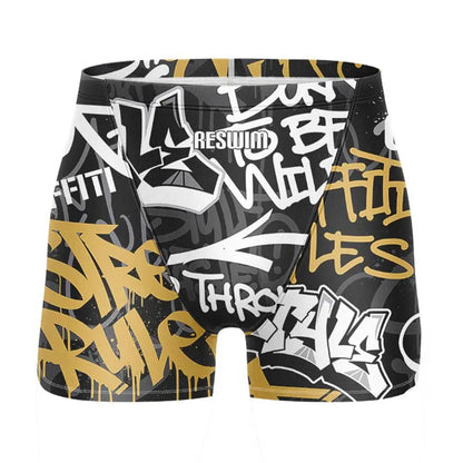 Swim Boxers Summer Swimming Trunks Men's Swim Jammer Surf Shorts Endurance Athletic Training Swimsuit Pants GYM Swimwear Beach Tights Shorts