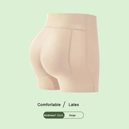 Peach Butt Natural Latex Hip Lifting Pants, Underwear, Natural Soft Beautiful Hip Cushion, Rich Buttocks