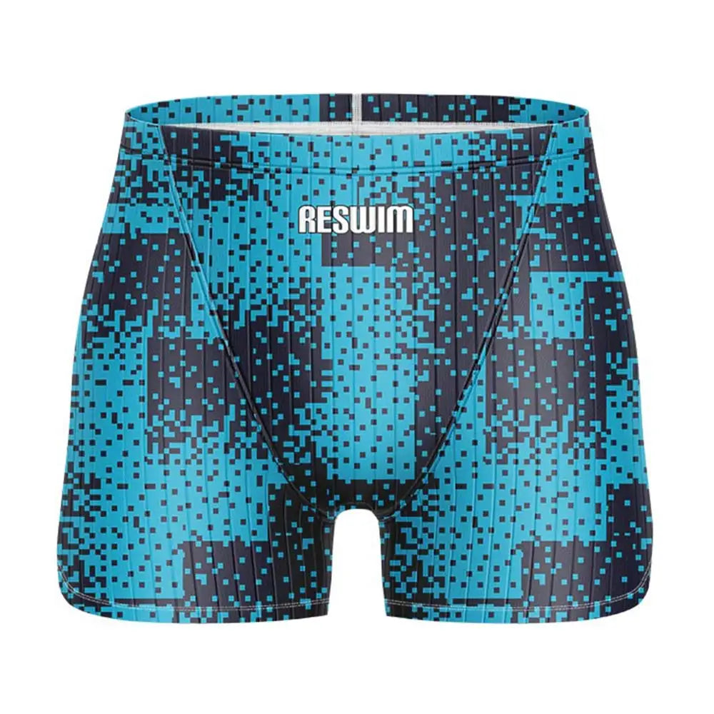 Men's Swim Jammer Swimsuit Athletic Training Racing Swimwear Swimming Trunks For Beach Tights Shorts Quick Dry Bathing Suit