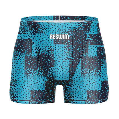 Men's Swim Jammer Swimsuit Athletic Training Racing Swimwear Swimming Trunks For Beach Tights Shorts Quick Dry Bathing Suit