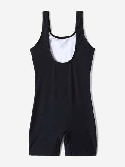 One Piece Swimsuit Girls Kids Striped Sling Children Swimwear Summer Backless Bodysuit Beach Wear Bathing Suit Swimming