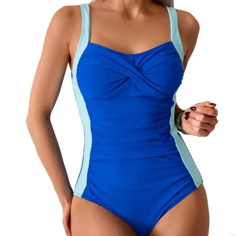 Womens Push Up Swimwear Ladies 1 Pc Bathing Suit Ruched Swimsuit Female Swimming Suit for Beachwear