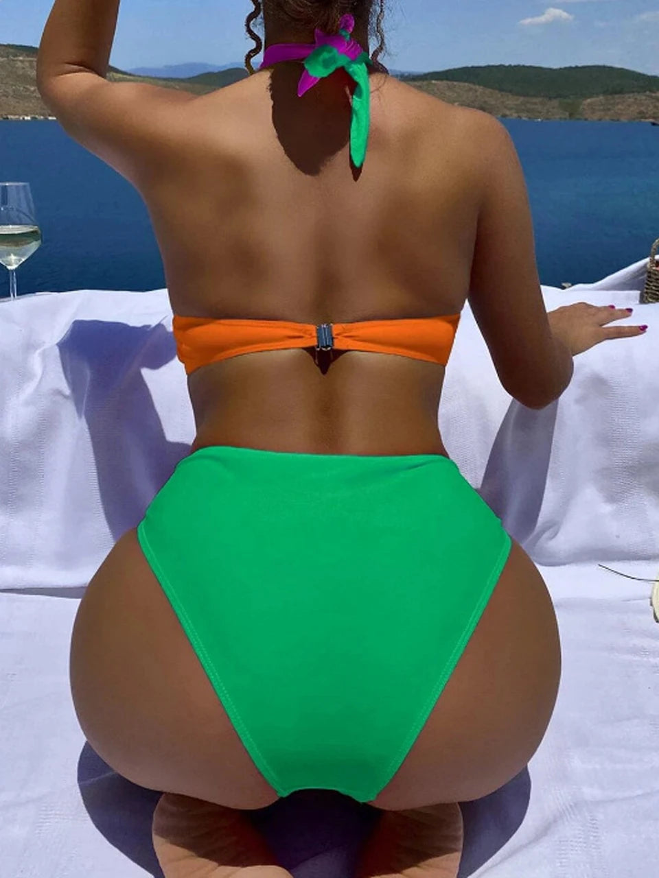Push Up One Piece Women Swimsuit Solid Monokini Front Cross Swimwear Bathing Swimming Suit Female Summer Beachwear Bodysuit
