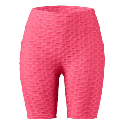 Women's Capris Yoga Fitness Peaches Buttocks Bubble Sports Leggings With Pockets Pants for Women Women’s Yoga Pants
