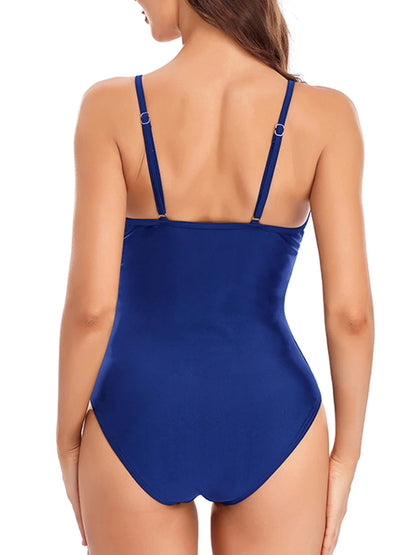 Black Mesh Solid Swimsuit Women One Piece Swimwear Female Strappy Bodysuit Bathers Bathing Swimming Swim Suit Beachwear