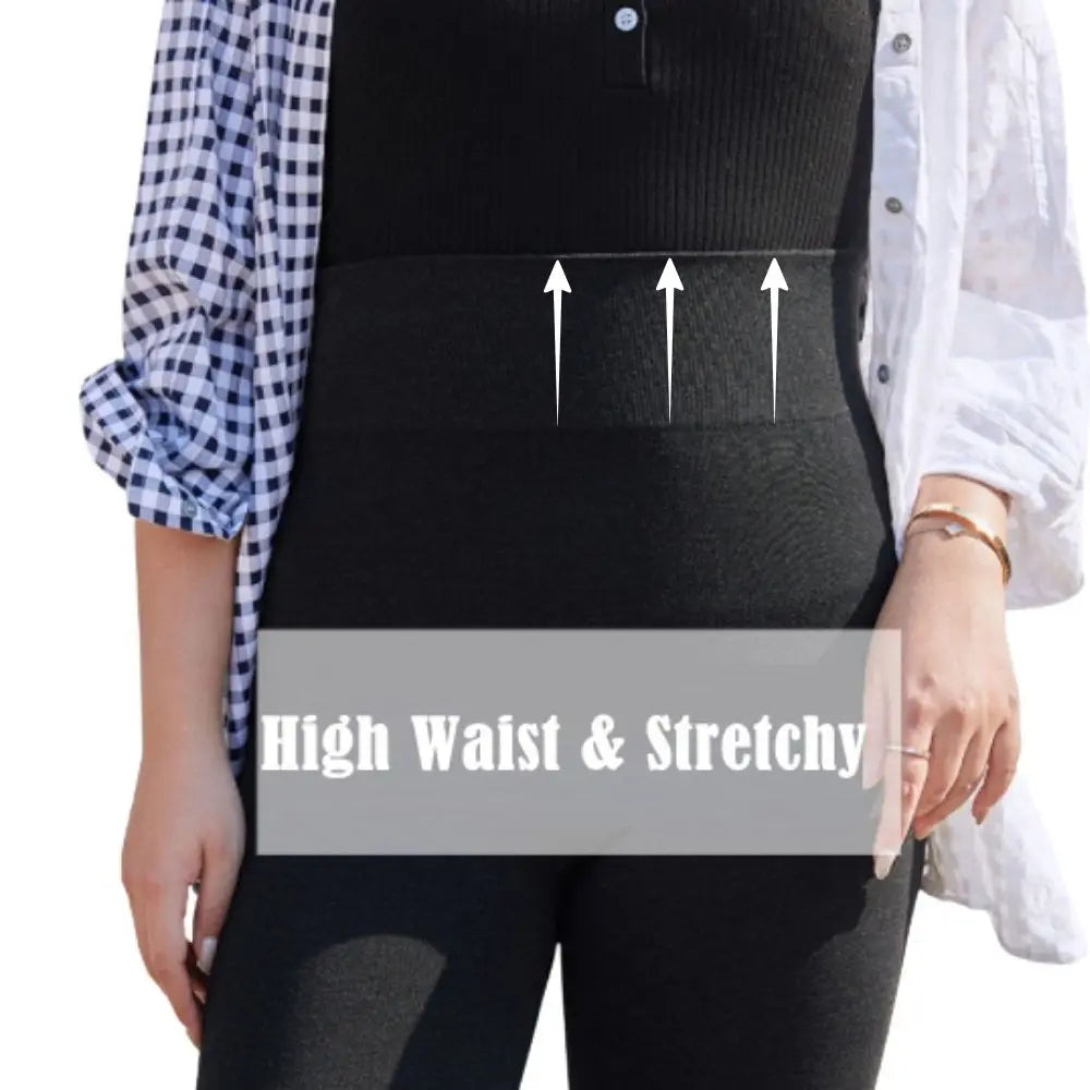 Fleece Lined Plus Size Leggings Thick  for Women - Stretchy & Thick Warm & Comfy - Full Length - Buttery Smooth Soft