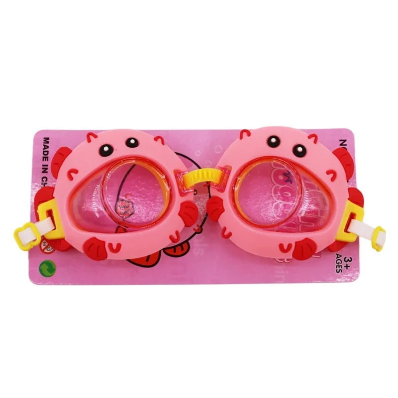 Anti Fogs Anti UV Kids Swim Goggles Cartoon Clear Views Swim Glasses Waterproofs Water Pool Goggles Not Leaking