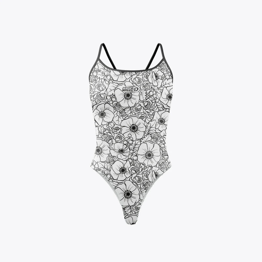Women Swimsuit Bikini Sexy One-piece Comfortable Suit Swimwear Functional Training Triathlon V-shoulder Tight Swimming Clothing
