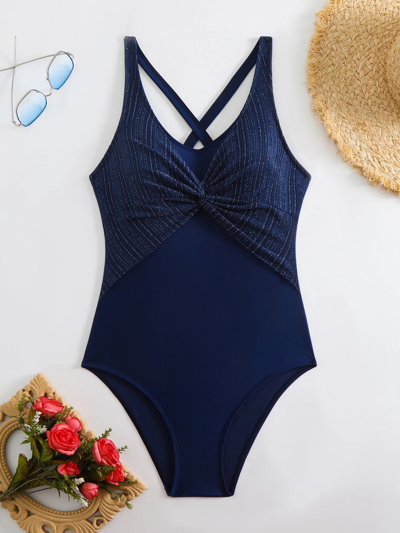 Strappy Swimsuit One Piece Solid Swimwear Women Bathers Bathing Swimming Swim Suit Female Summer Beachwear