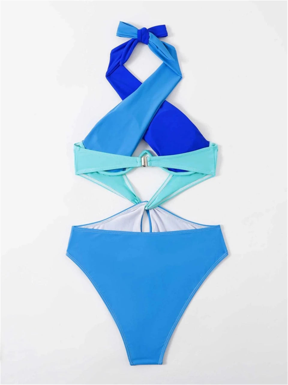 Push Up One Piece Women Swimsuit Solid Monokini Front Cross Swimwear Bathing Swimming Suit Female Summer Beachwear Bodysuit