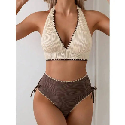 High Waist Bikinis Women's Swimwear Female Swimsuit For Swim Wear Bathing Suits Brazilian Bikini Set Beachwear Pool Bather