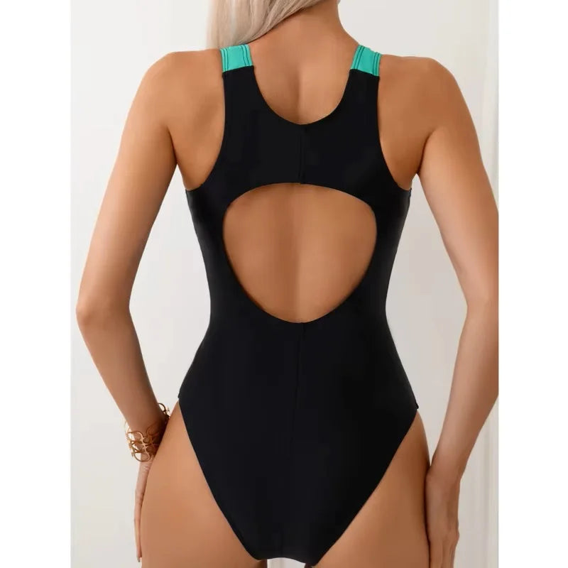 One-Piece Swimsuits Closed Women's Swimwear Sports For Swimming Wear Body Bathing Suits Beachwear Pool Bather