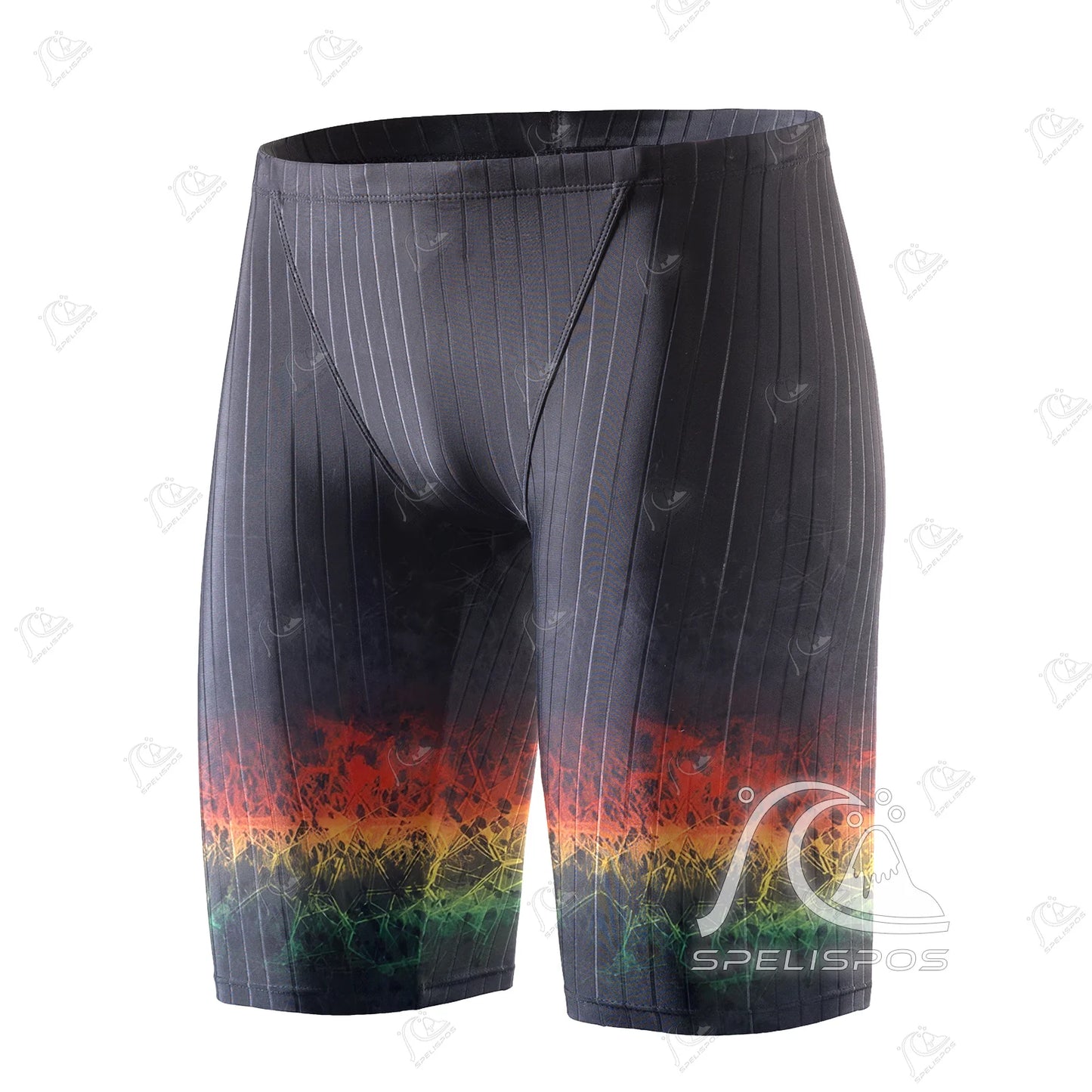 SPELISPOS Summer Men's Swimming Shorts Tights Sports Swim Training Swimsuit Diving Beach Surfing Quick Drying Boxer Trunks