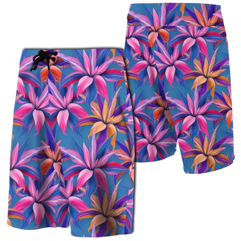 2024 Men Beach Shorts Hawaii Summer Tropical Polynesian Kanaka Women Board Shorts 3D Print Swim Trunks Ropa Hombre Short Pants