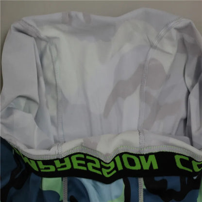 Men Camouflage Tights Man Fitness Compression Pants Quick-drying Rashguard Elastic Leggings for Gym Training