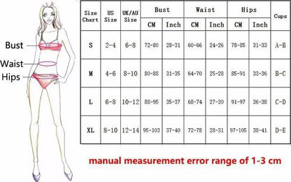 Cikini-Women's Tropical Print Push Up Bikinis Set, Swimsuit with Beach Skirt, Swimwear, Summer Bathing Suit
