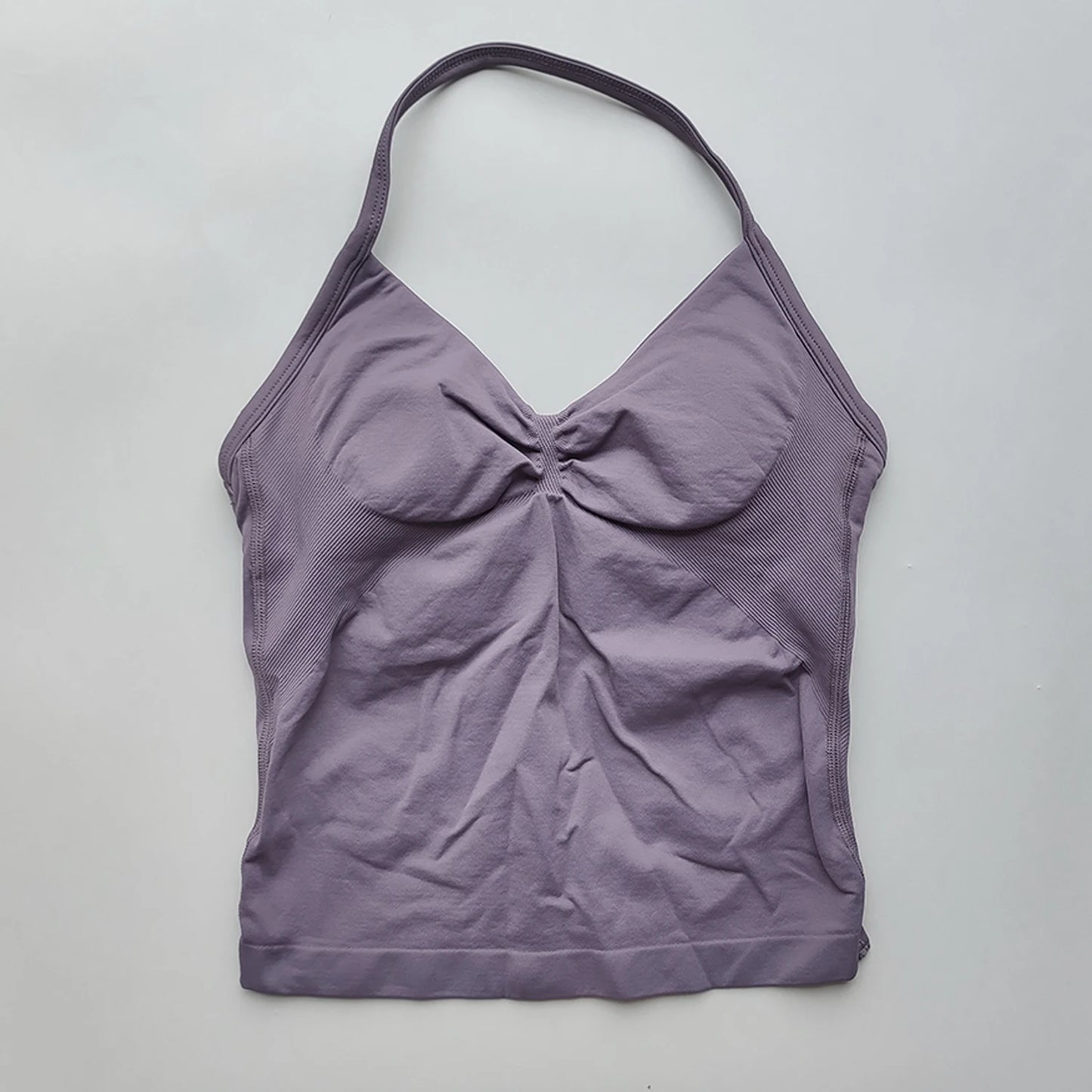 Longline Strappy Gym Tops Women's Sleeveless Workout Shirt  Gym Clothes  Scrunch Open Back Bra Running Yoga Tank Tops