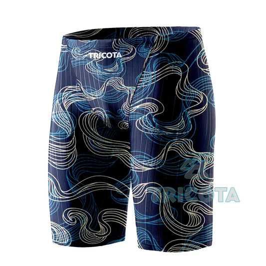 Rash Men Swim Jammer Swimwear Durable Athletic Training Endurance Swimming Trunks Summer Beach Pants Breathable Surfing Shorts