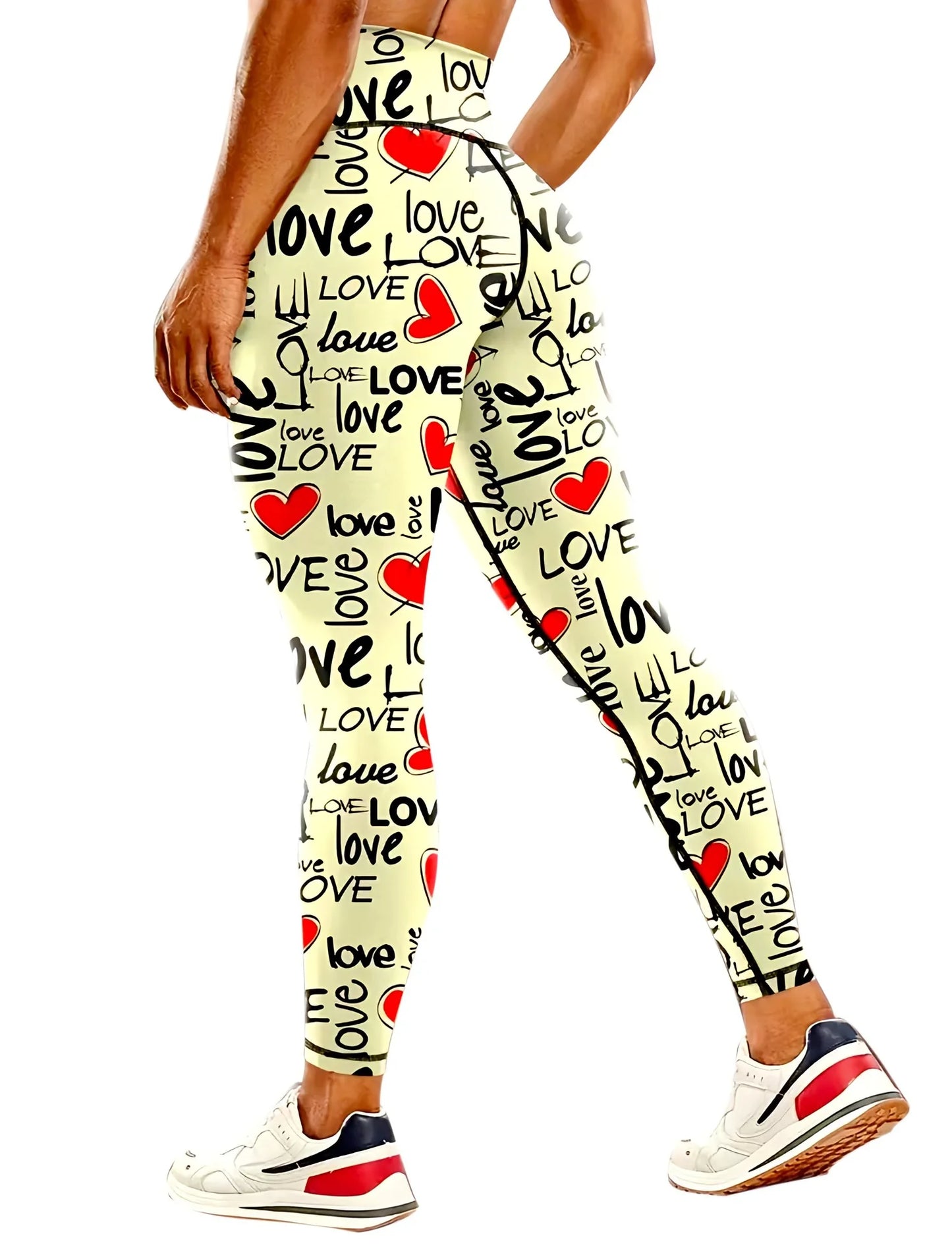 Women's 50-color high-waist printed yoga pants, hip-lifting tight quick-drying sports yoga pants