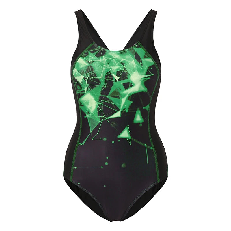 Sports One Piece Swimsuit Women Swimwear Professional Sport Bathing Suit Surfing Swimsuits Swimming Suit Backless Bikini