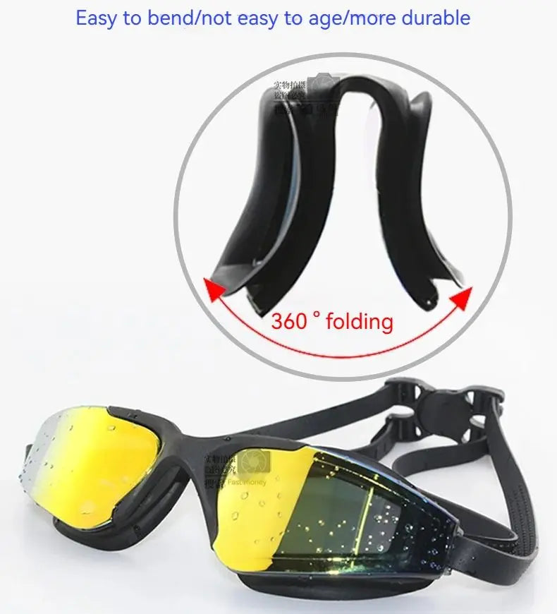High-End Electroplating Anti-Fog Swimming Goggles For Men And Women HD Water Sports Swimming Goggles Swimming Supplies
