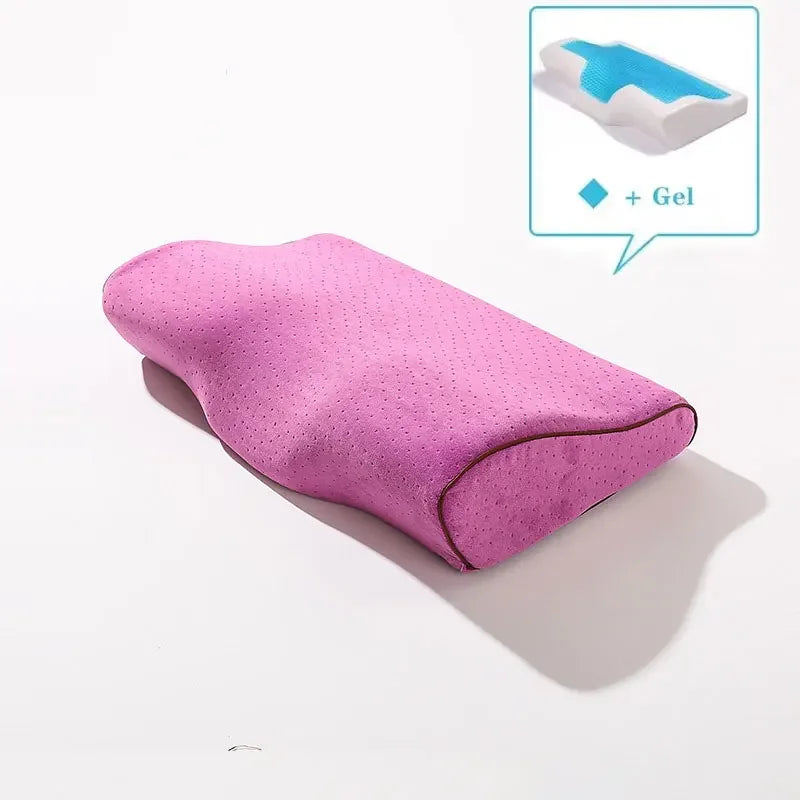Gel Pillow Orthopedic Memory Foam Pillow 60x35cm Soft Summer Ice-cool Slow Rebound Sleep Pillow with Pillowcase Health Care