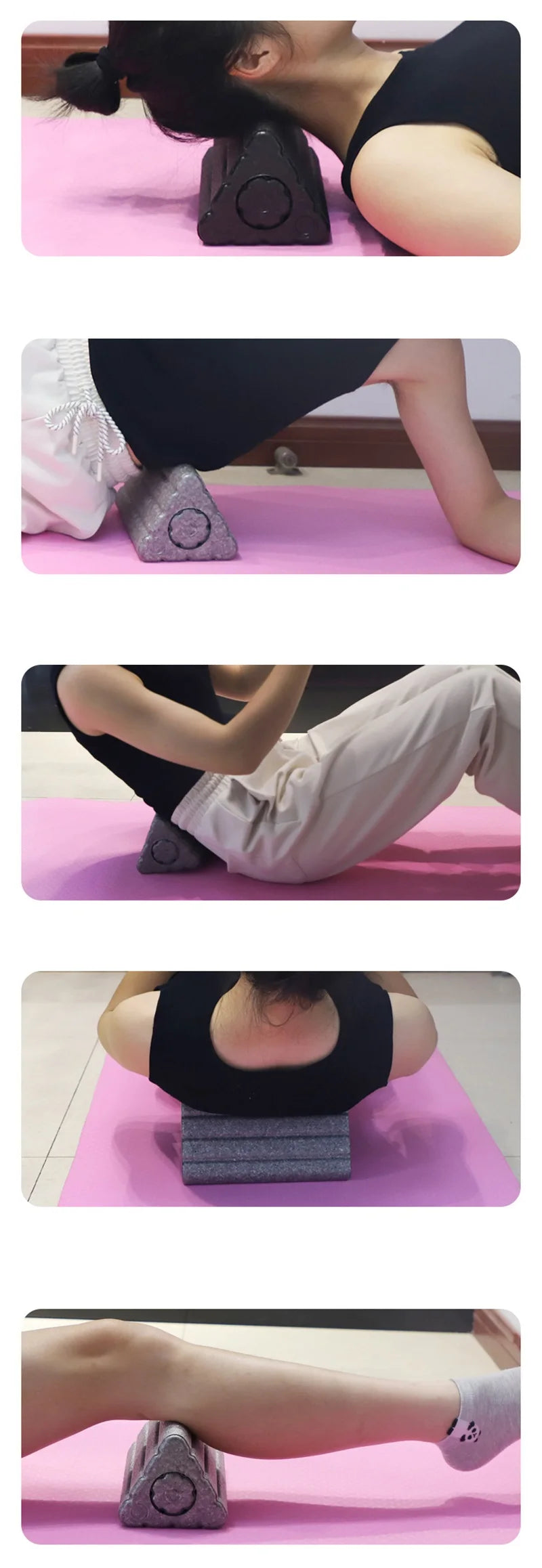 Triangle Hollow Yoga Blocks EPP Foam Roller High Density Pilates Fitness Yoga Column For Adult Exercise Children Dance Training