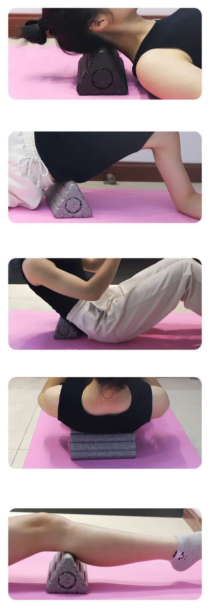 Triangle Hollow Yoga Blocks EPP Foam Roller High Density Pilates Fitness Yoga Column For Adult Exercise Children Dance Training
