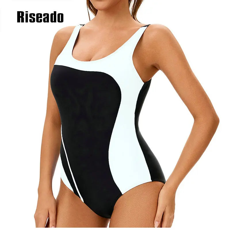 Swimwear Athletic One Piece Swimsuit U-back for Training, Sports, and Fitness
