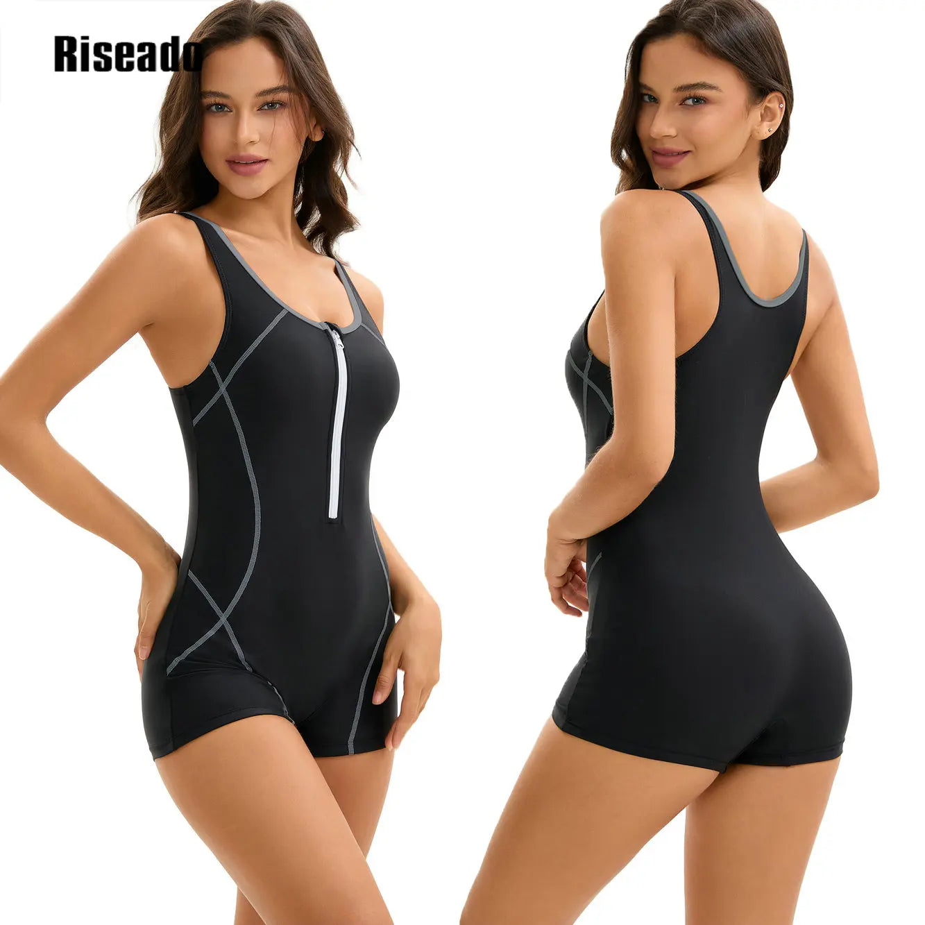 Women's One Piece Printed Boyleg Unitard Swimsuit Modest Swimwear Training Bathers Pool Beach