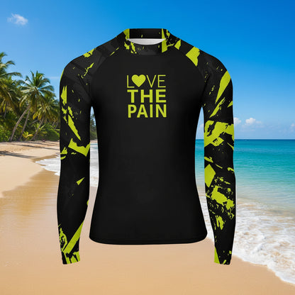 Rash guard Men's Swimsuit Top Uv Sun Protection Shirt Swimsuit With Long Sleeves Rash Guard Diving Surfing Suits Surf Clothes