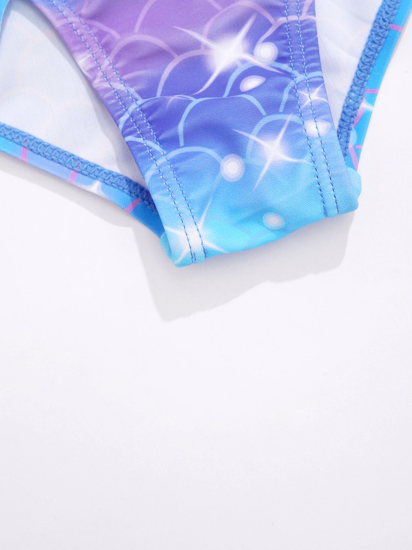 Kids Girls Mermaid Swimsuit Sleeveless Fish Scales Print Ruffle Flounce Jumpsuit Bathing Suit Pool Beach Athletic Swimwear