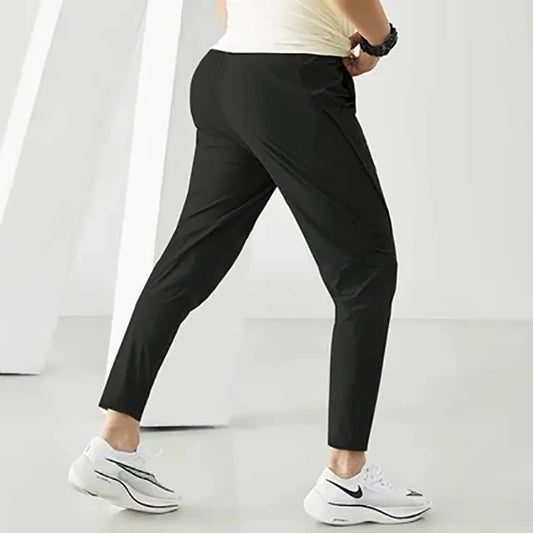 Running Pants Men Sportswear Elastic Jogging Sweatpants Gym Fitness Tight Trousers Quick Dry Thin Tracksuit Training Sport Pants