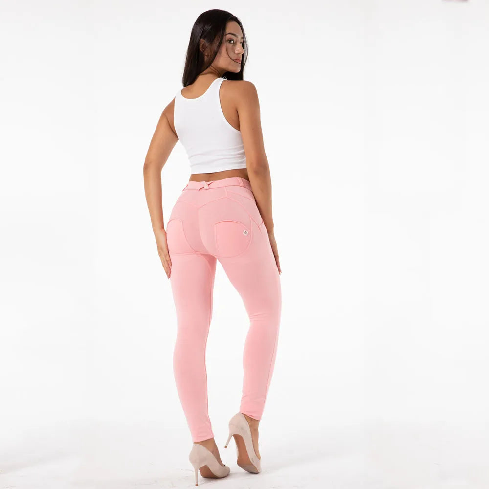 Pink Pants Sport Leggings Push Up Running Tights Fitness for Women Gym Track Pants Yoga Wear Bum Lift Leggings