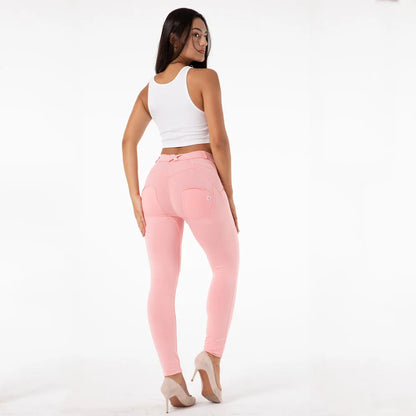 Pink Pants Sport Leggings Push Up Running Tights Fitness for Women Gym Track Pants Yoga Wear Bum Lift Leggings