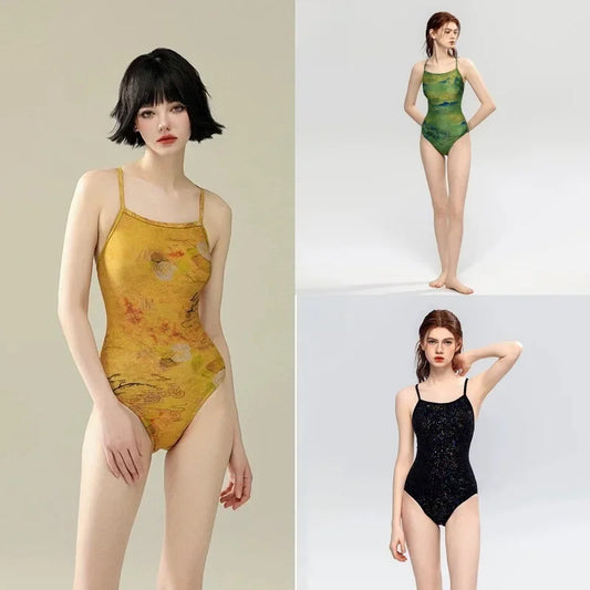 Professional Racing Swimsuit Hot Sale Of The Season Model Sensual Triangle One-Piece for Women Thermal Spa Beach Swimming Pool