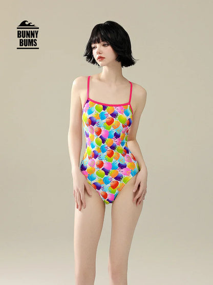 5 Designs Women Professional One-Piece Swimsuit Swimwear