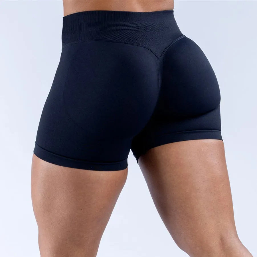 D-impact Gym Woman High Support Fitness Sports Biker Shorts Workout Scrunch Butt Yoga Seamless Leggings Running Shorts XP389