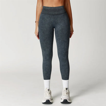 Yoga Pants Leggings Women Seamless Sports Yoga Pant High Waist Ribbed Gym Clothes Fitness Workout Wear Scrunch Bum Tights XP264