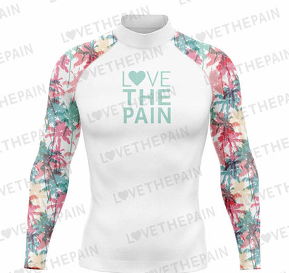 Mens Surf T-Shirt Tops Gym Training Clothes Swimwear Long Sleeve Swim Uv Tight Rash Guard Surfing Suit Rash Guards Camiseta