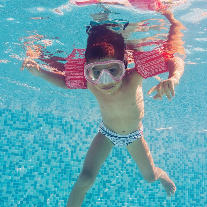 Professional Big Frame Kids Swimming Goggles with Nose Cover Anti Fog Wide View Swimming Gear for Boys Girls Children Glasses
