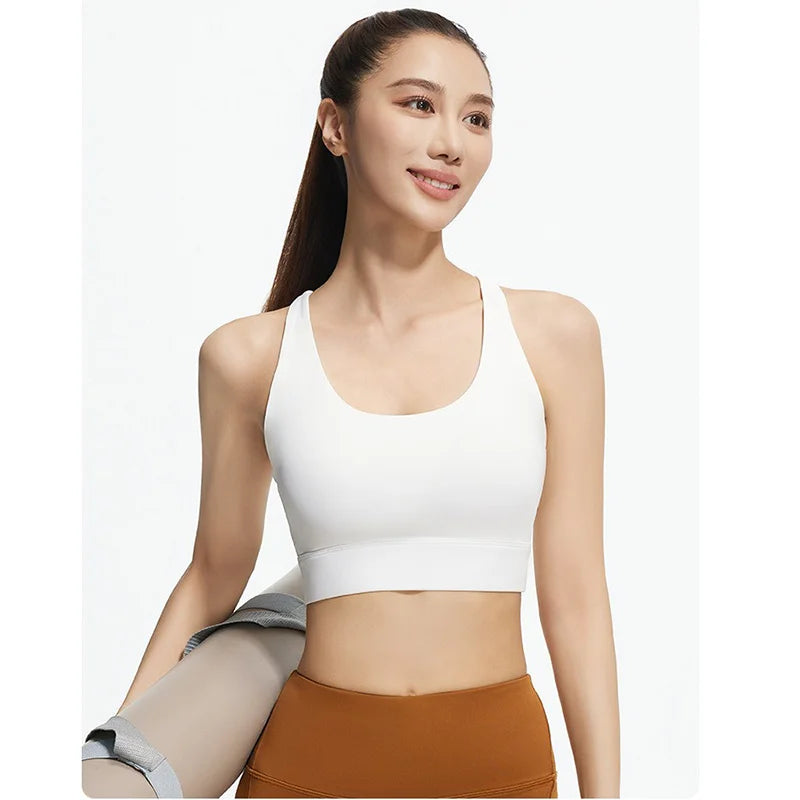 Criss Cross Back Yoga Bra Criss Cross Back Yoga Crop Strappy Workout Bras Crisscross Gym Bra Crisscross Sports Bras