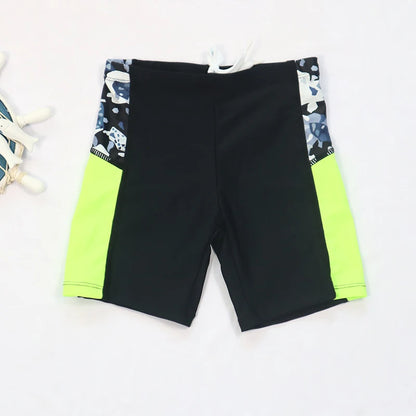 3 Pcs New Boy's Swimsuit Sun Protection UPF 50+ Long Sleeve Swimming Sunsuit with Hat Split Bathing Suits for Children