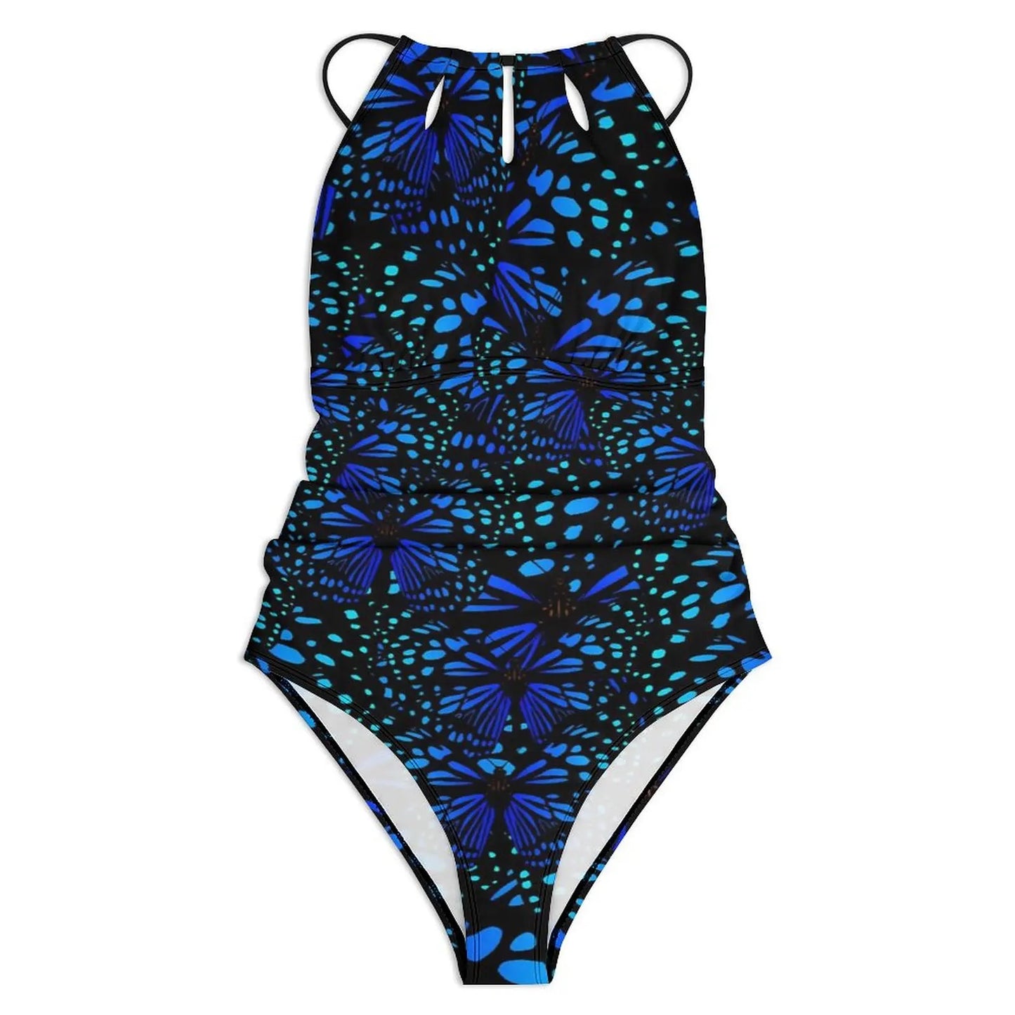 Blue Butterfly Swimsuit Cute Animal Push Up Swimwear One Piece Beach Bathing Suits Swimsuits Sexy Design Beachwear Plus Size XXL