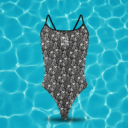 Women Racer Sports Swimsuit Racer Back One-piece Swimsuit Functional Training Swimsuit Bodysuit Open Water Swimming bathing suit Bather Pool Squad