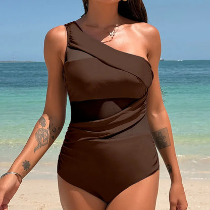 Black One-Piece Large Swimsuits Closed Plus Size Swimwear Body Bathing Suits Female Pool Beach Women's Swimming Suit