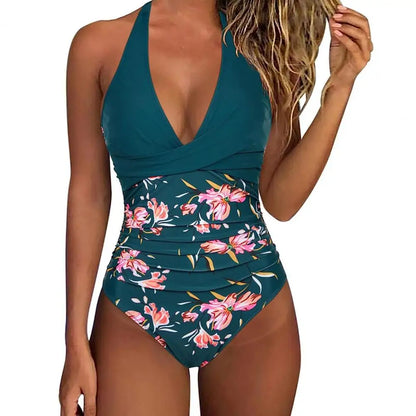 Women Monokini Swimsuit Stylish Women's Halter One-piece Swimsuits