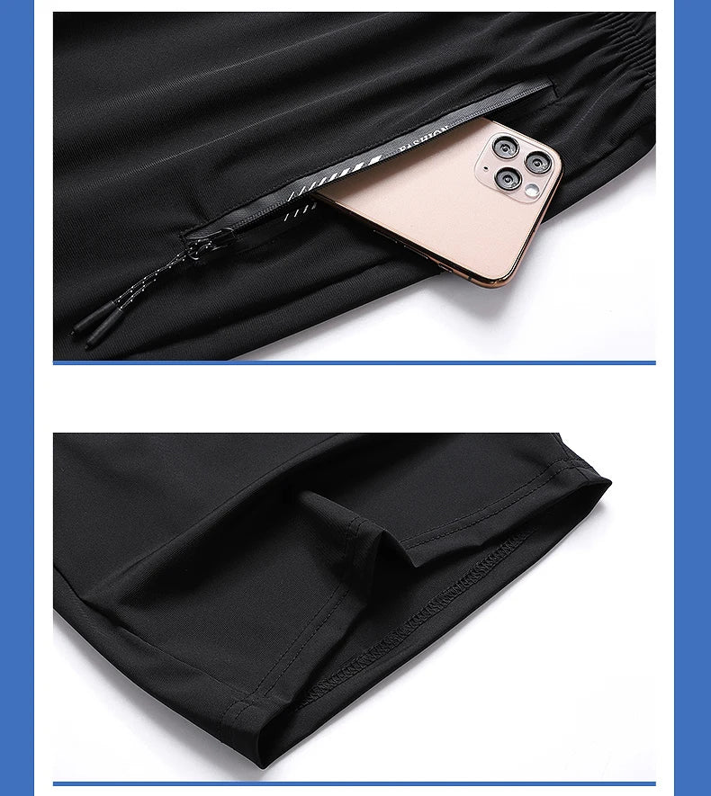 Plus Size 8XL 9XL Bermuda Masculina Summer Quick-drying Ice Silk Beach Shorts Men Gym Joggers Running Basketball Shorts Clothing