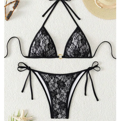 Bikinis Lace Swimsuits Women Swimwear Push Up Female Beach Swimming Wear Bathing Suits Brazilian Bikini Set Pool Bather