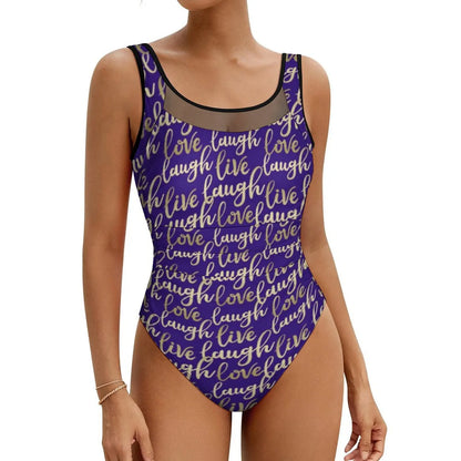 Retro Letter Print Swimsuit Egyptian Hieroglyphs Push Up Swimwear One-Piece Vacation Bath Bathing Suit Bodysuit Beach Outfits